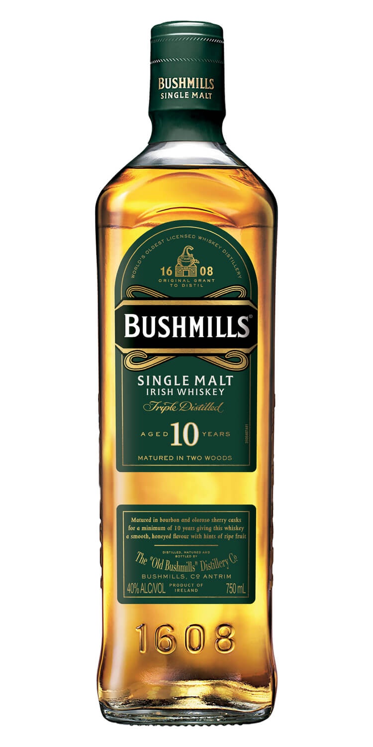 slide 1 of 1, Old Bushmills 10 Year Irish Whiskey, 750 ml