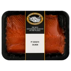 North Atlantic Fish Company Wild Caught Sockeye Salmon Fillet Prev. Frozen