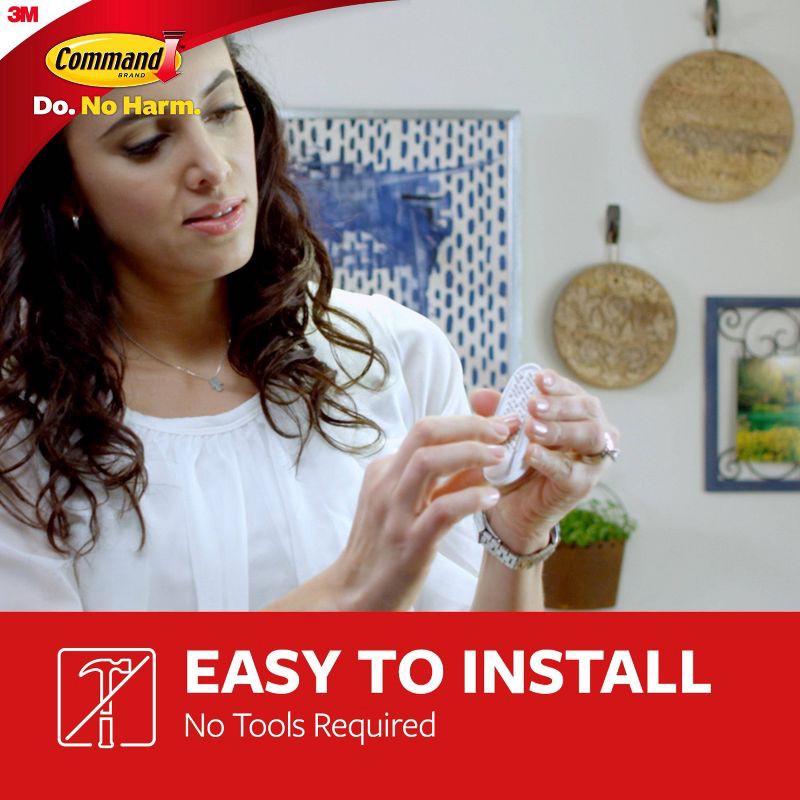 slide 5 of 11, Command Large Designer Hook White, 1 ct