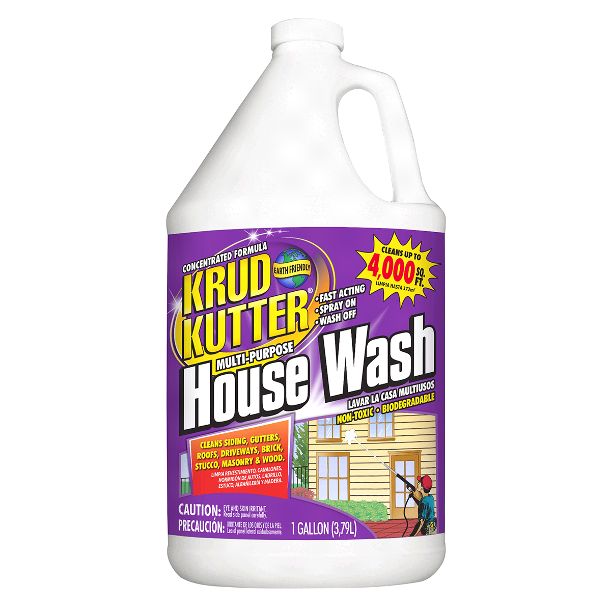 slide 1 of 5, Krud Kutter Multipurpose House Wash Hw012, 1 gal