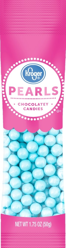 slide 1 of 1, Kroger Pearls Blue Chocolatey Candies, 1.75 oz