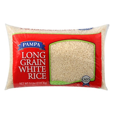 slide 1 of 1, Pampa Long Grain White Rice, 5 lb