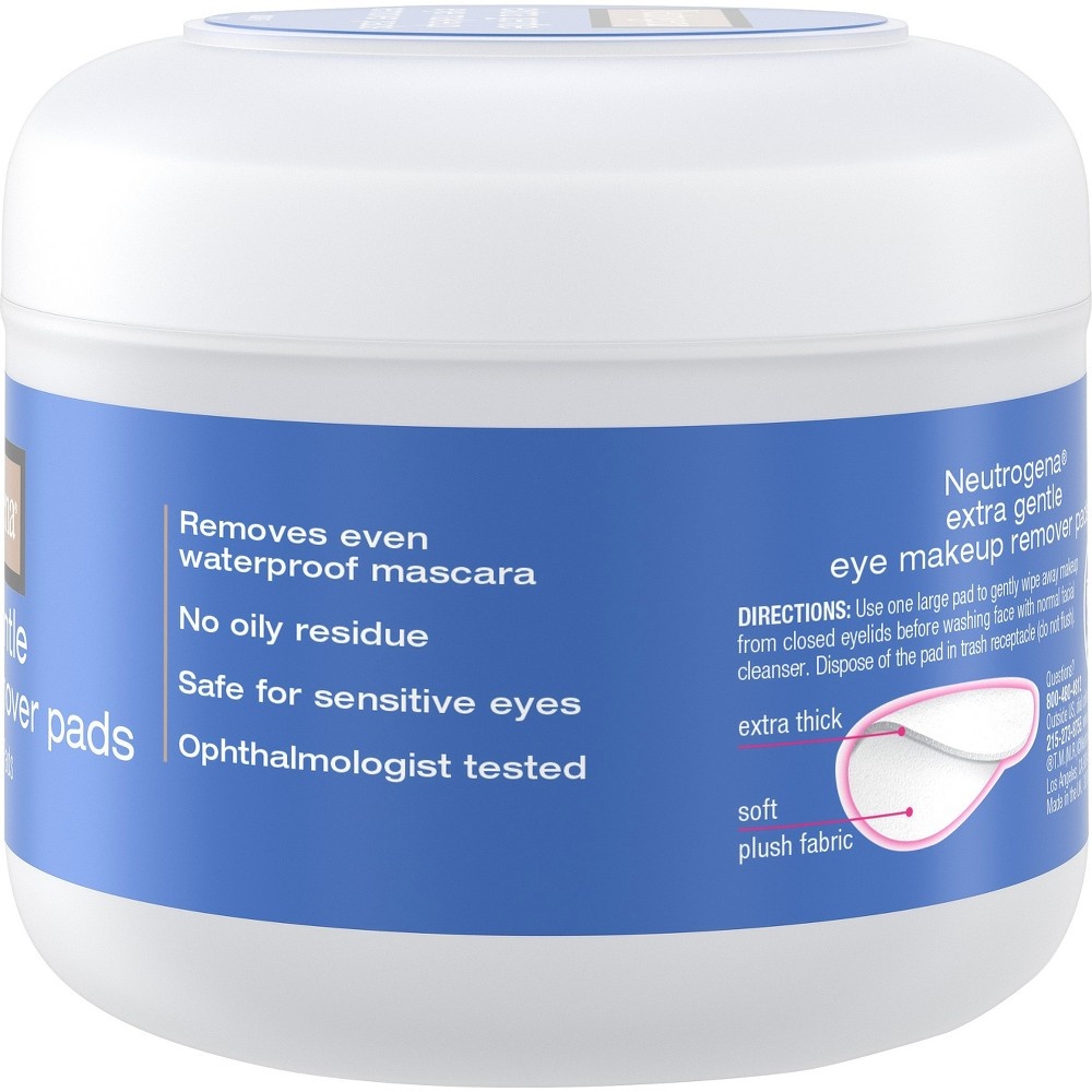 slide 7 of 8, Neutrogena Extra Gentle Eye Makeup Remover Pads - 30ct, 30 ct