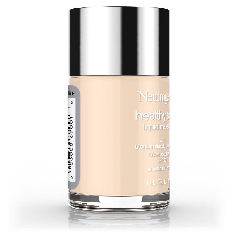 slide 6 of 7, Neutrogena Healthy Skin Liquid Makeup Foundation, Lightweight & Flawless Coverage with Broad Spectrum SPF 20 Sunscreen - 10 Classic Ivory, 1 ct