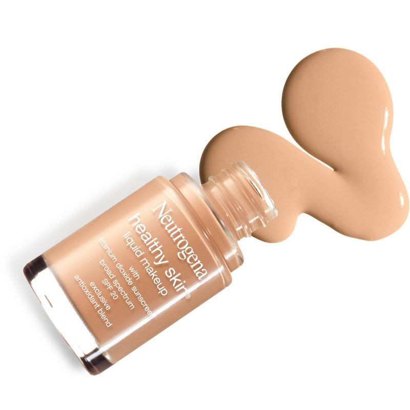 slide 7 of 7, Neutrogena Healthy Skin Liquid Makeup Foundation, Lightweight & Flawless Coverage with Broad Spectrum SPF 20 Sunscreen - 30 Buff, 1 ct