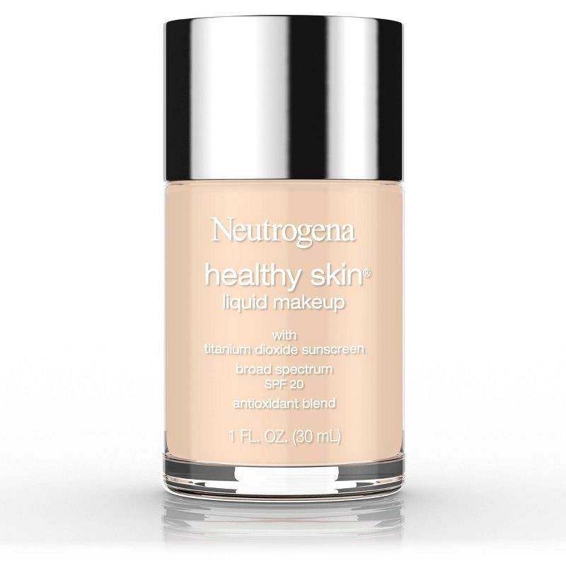 slide 1 of 7, Neutrogena Healthy Skin Liquid Makeup Foundation, Lightweight & Flawless Coverage with Broad Spectrum SPF 20 Sunscreen - 30 Buff, 1 ct