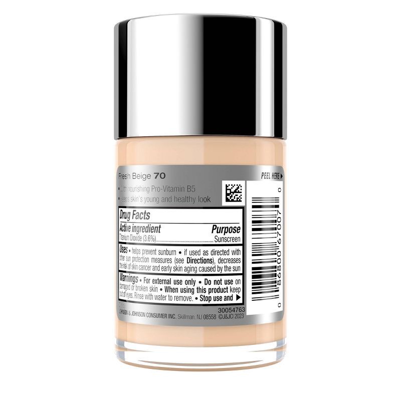 slide 8 of 8, Neutrogena Healthy Skin Liquid Makeup Foundation, Lightweight & Flawless Coverage with Broad Spectrum SPF 20 Sunscreen - 70 Fresh Beige, 1 ct
