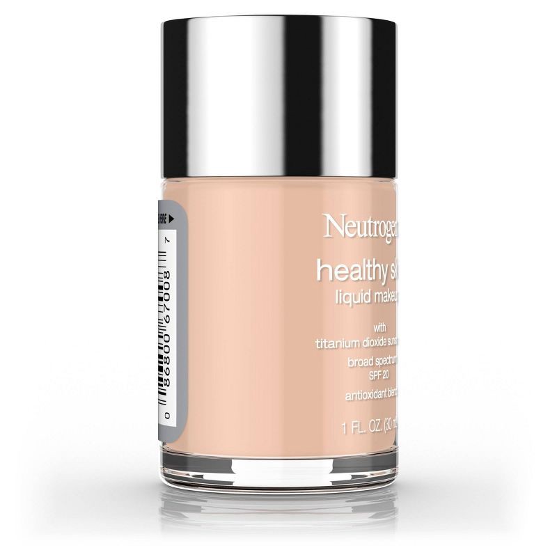 slide 6 of 7, Neutrogena Healthy Skin Liquid Makeup Foundation, Lightweight & Flawless Coverage with Broad Spectrum SPF 20 Sunscreen - 80 Medium Beige, 1 ct