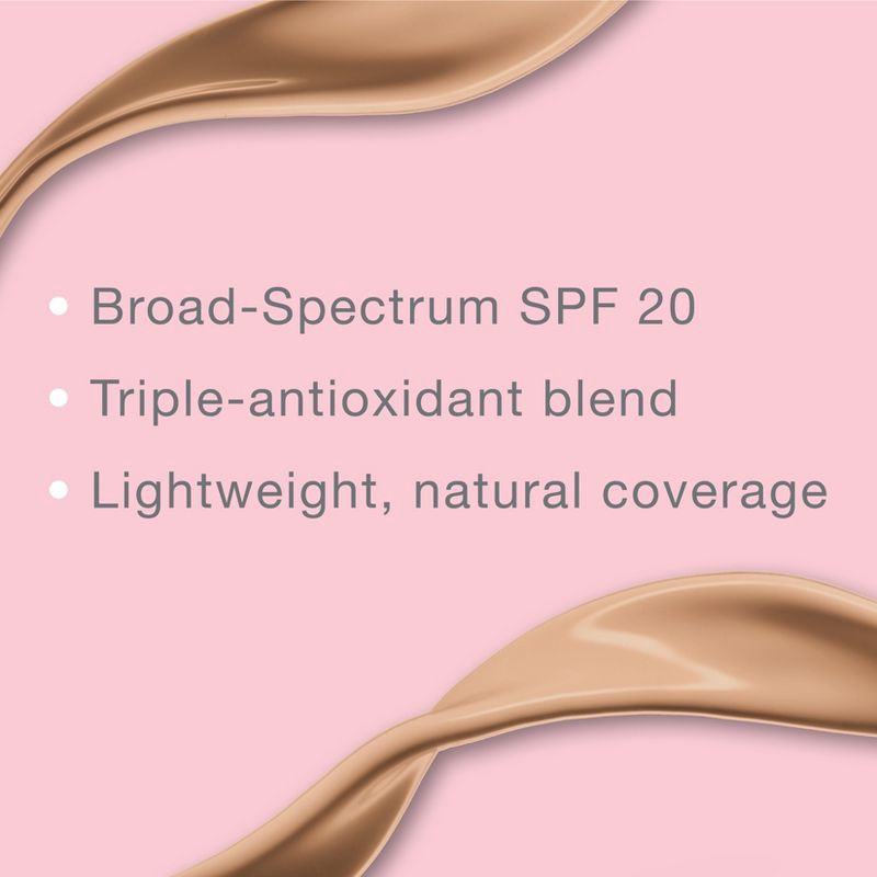 slide 6 of 8, Neutrogena Healthy Skin Liquid Makeup Foundation, Lightweight & Flawless Coverage with Broad Spectrum SPF 20 Sunscreen - 90 Warm Beige, 1 ct
