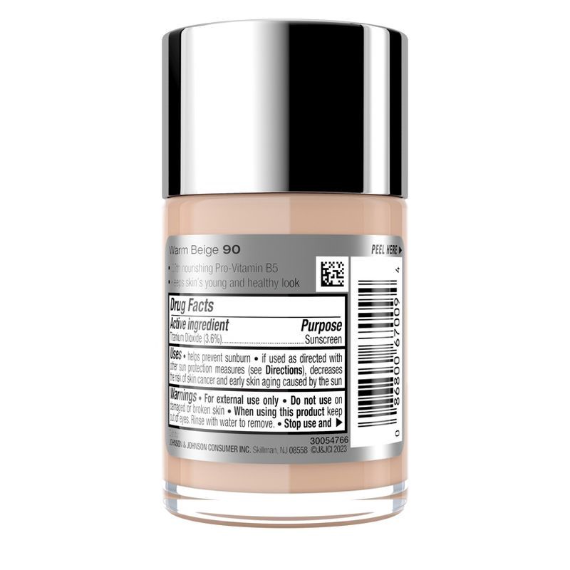 slide 4 of 8, Neutrogena Healthy Skin Liquid Makeup Foundation, Lightweight & Flawless Coverage with Broad Spectrum SPF 20 Sunscreen - 90 Warm Beige, 1 ct