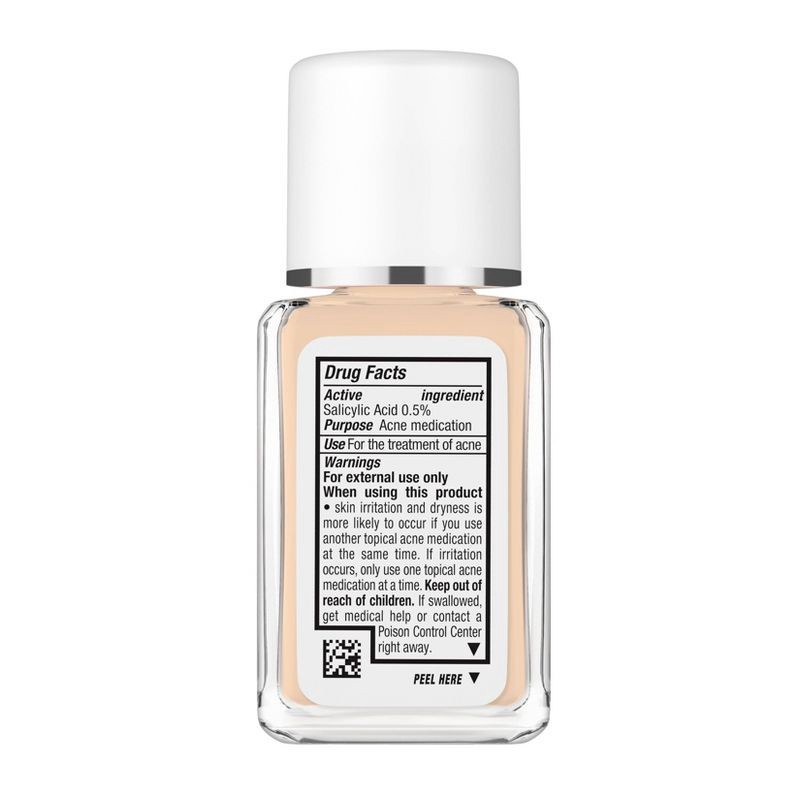 slide 5 of 11, Neutrogena Skin Clearing Oil-Free Liquid Foundation with Salicylic Acid - 30 Buff - 1 fl oz, 1 fl oz