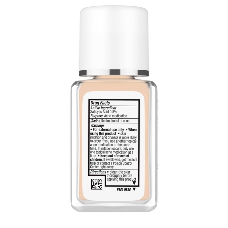 slide 2 of 11, Neutrogena Skin Clearing Oil-Free Liquid Foundation with Salicylic Acid - 30 Buff - 1 fl oz, 1 fl oz