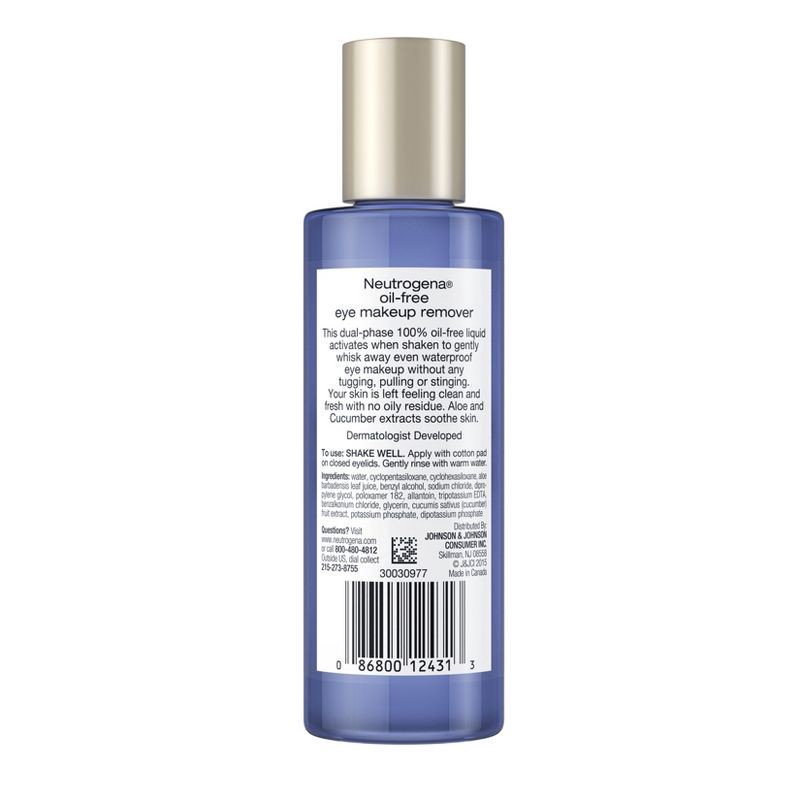 slide 2 of 8, Neutrogena Gentle Oil-Free Eye Makeup Remover & Cleanser for Sensitive Eyes - 3.8 fl oz, 3.8 oz