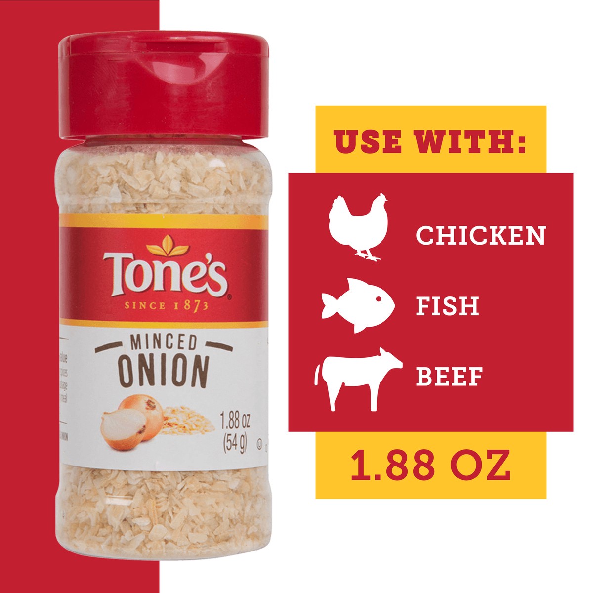 slide 1 of 2, Tone's Onion, 1.88 oz