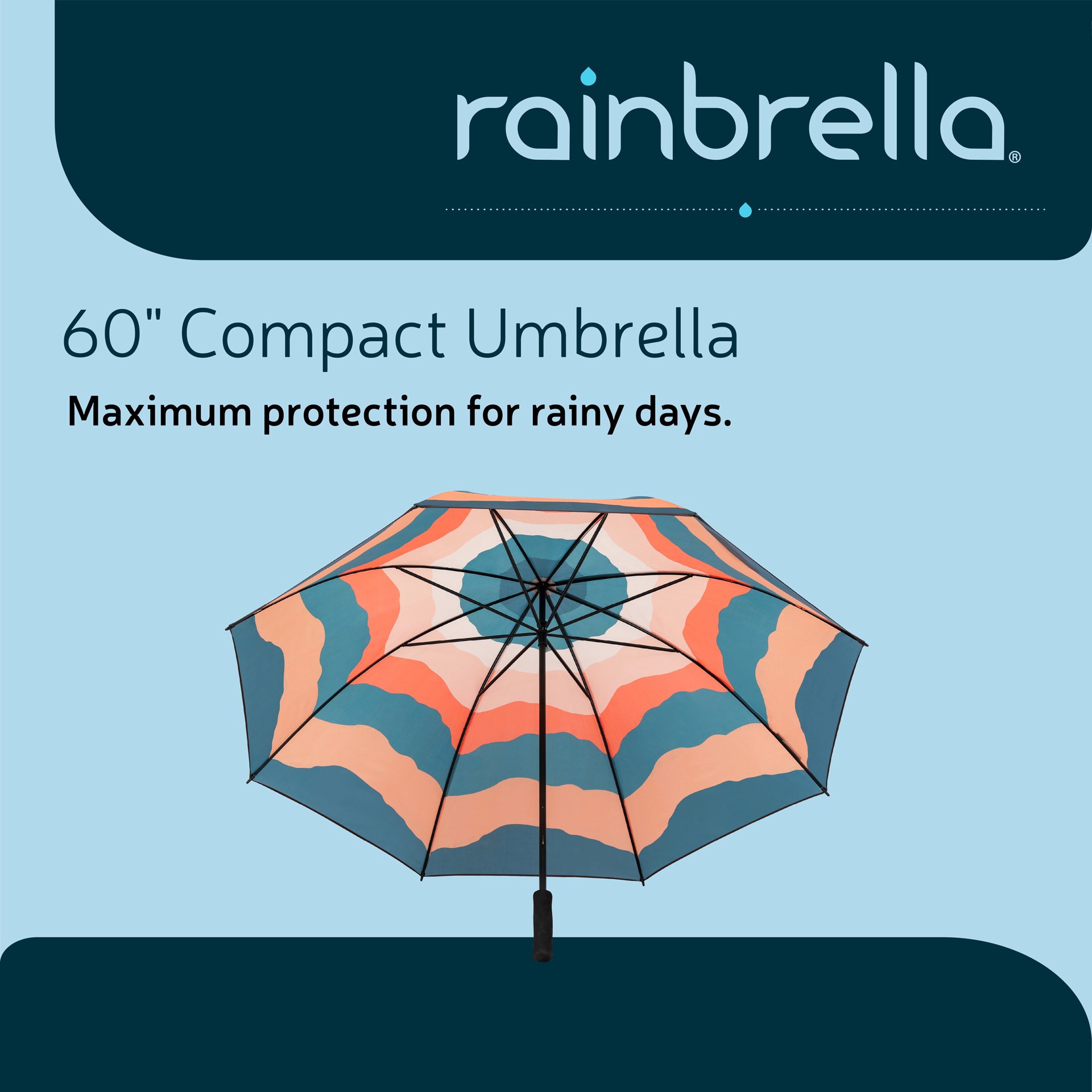slide 6 of 6, Rainbrella Umbrella Manual Pattern Golf, 1 ct