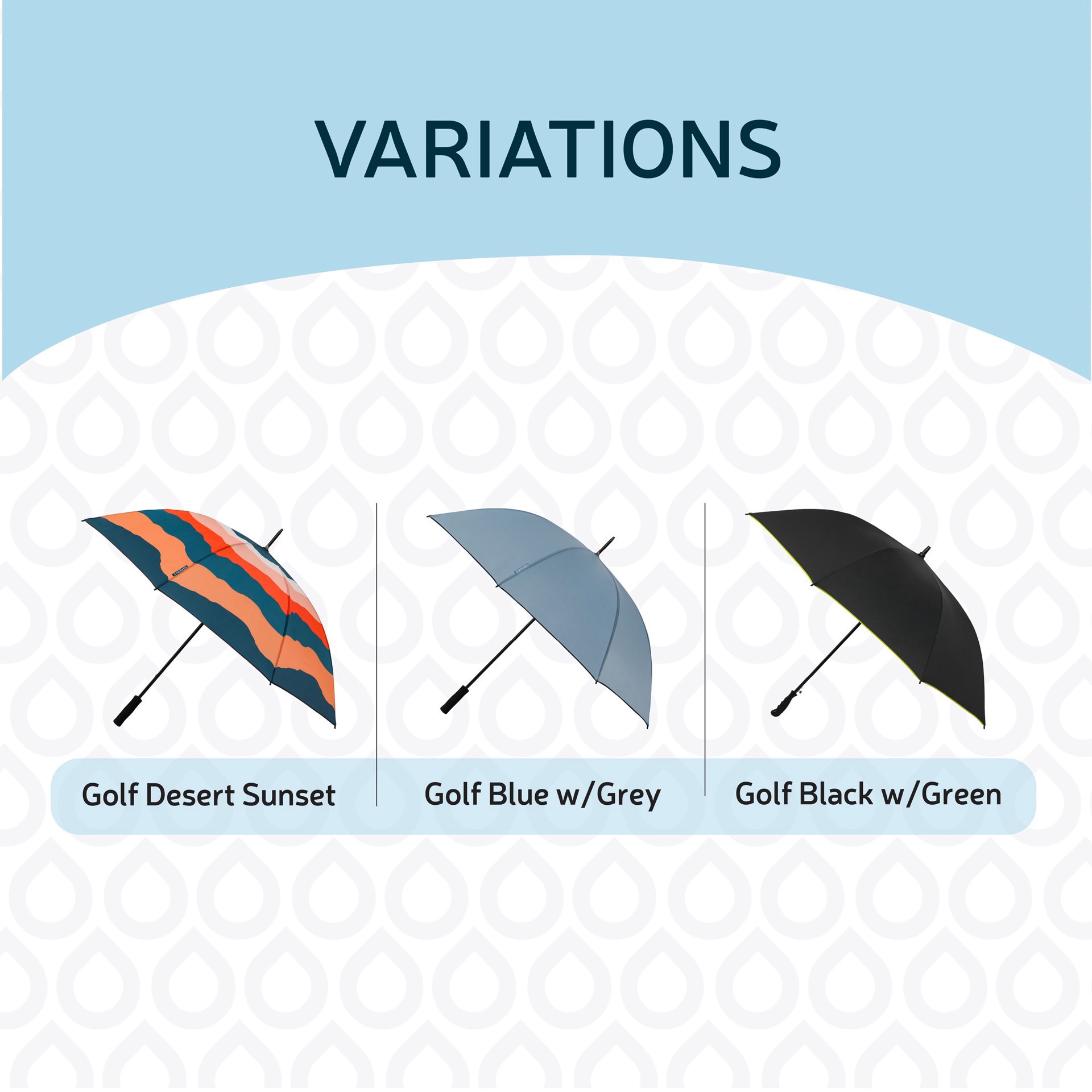 slide 2 of 6, Rainbrella Umbrella Manual Pattern Golf, 1 ct