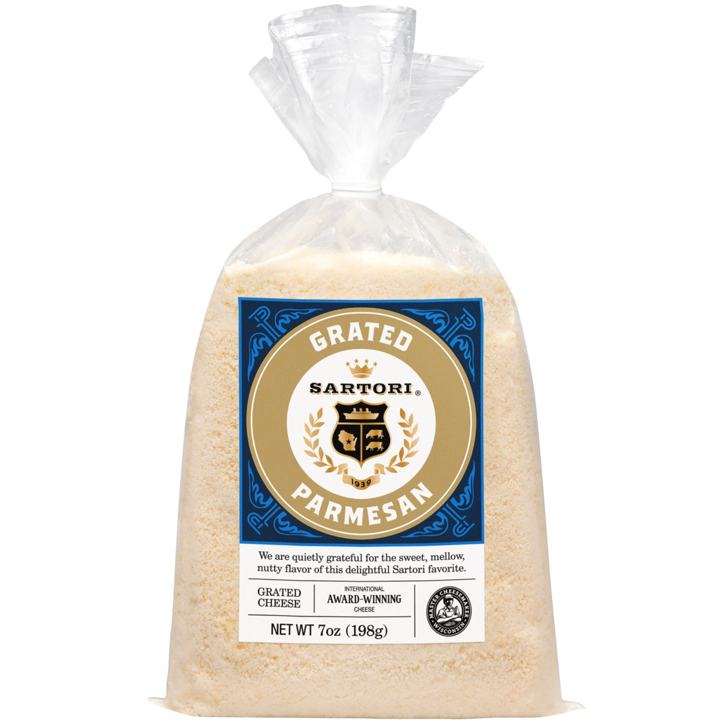 slide 1 of 3, Sartori Grated Cheese, Parmesan Classic - 7 oz, 7 oz