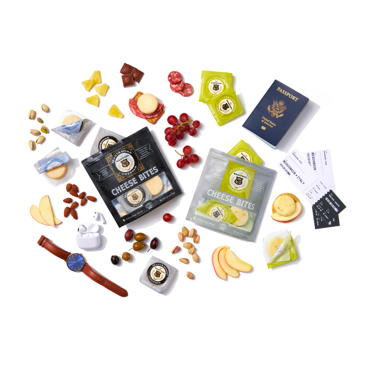 slide 2 of 2, Sartori Italian Herb Cheddar Cheese Bites, 6 ct