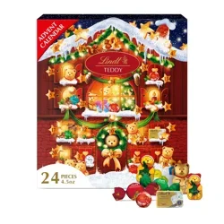 Lindt Holiday Chocolate Teddy Bear Advent Calendar- 4.5 oz