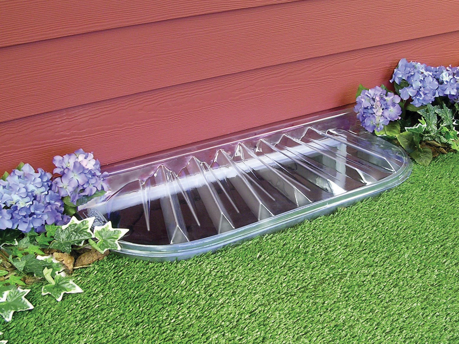 slide 3 of 3, MacCourt 44-in inches x 4-in inches x 25-in inches Plastic Window Well Cover, 1 ct