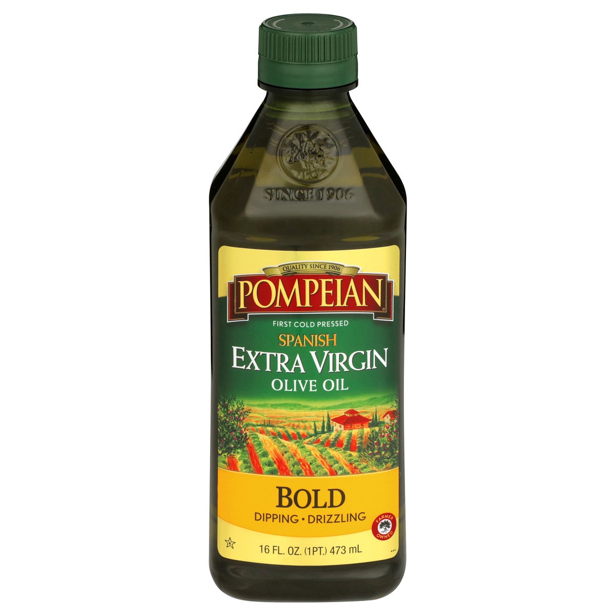 slide 1 of 1, Pompeian Bold Extra Virgin Olive Oil, 16 fl oz