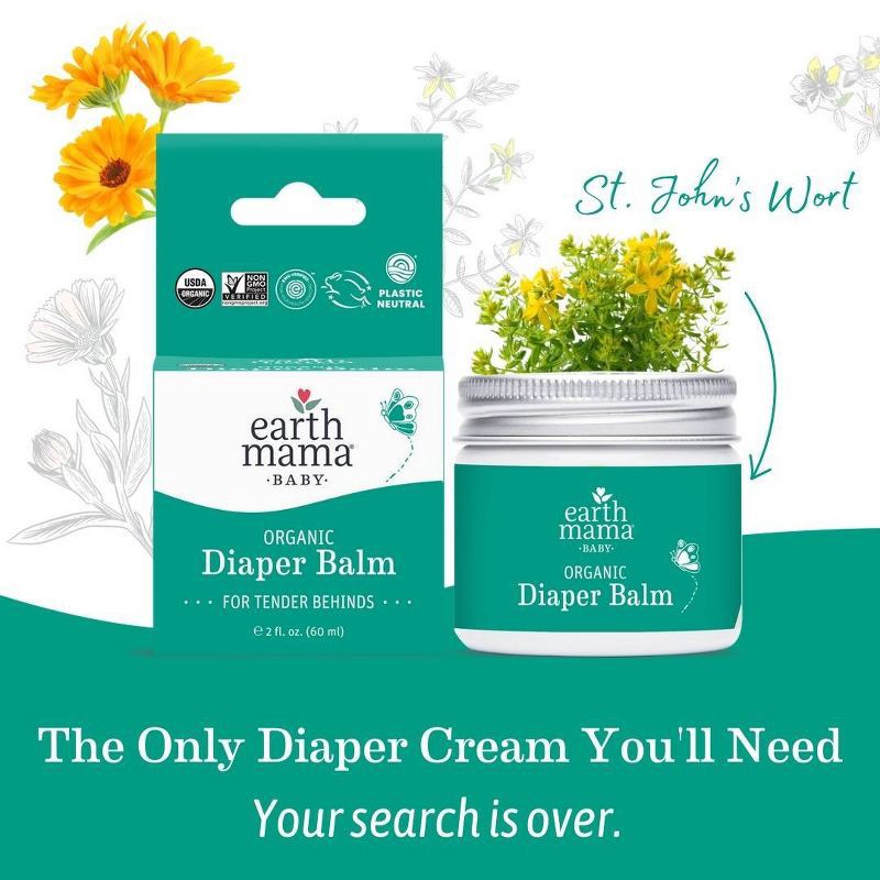 slide 3 of 11, Earth Mama Organic Diaper Balm Diaper Cream for Babies - 2 oz, 2 oz