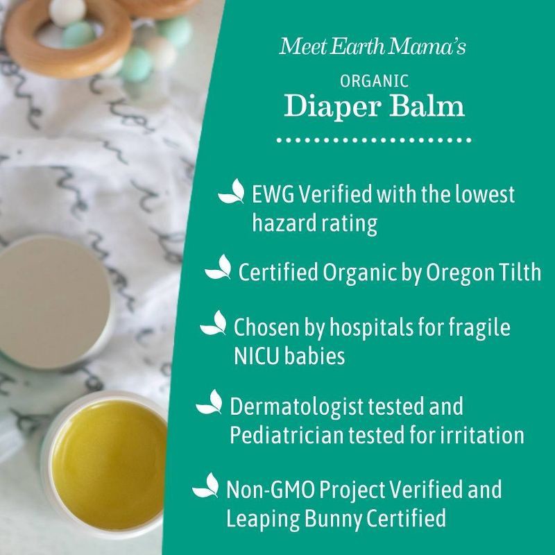 slide 5 of 11, Earth Mama Organic Diaper Balm Diaper Cream for Babies - 2 oz, 2 oz