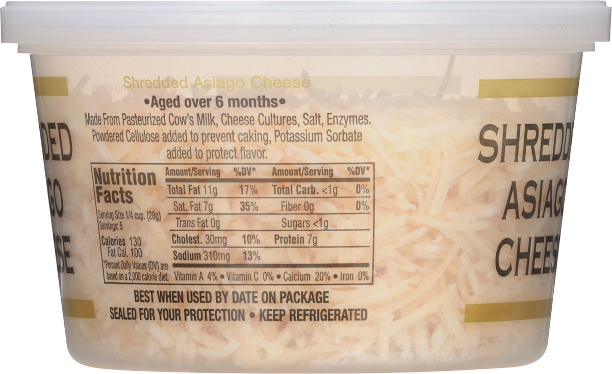 slide 6 of 9, Italia Brand Cheese Shullsburg Creamery Shredded Asiago Cheese 5 oz, 5 oz