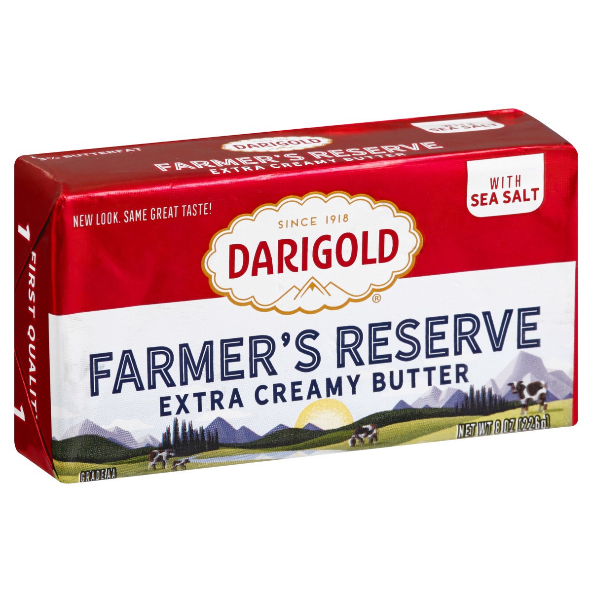 slide 2 of 9, Darigold Farmer's Reserve Extra Creamy With Sea Salt Butter 8 oz, 8 oz