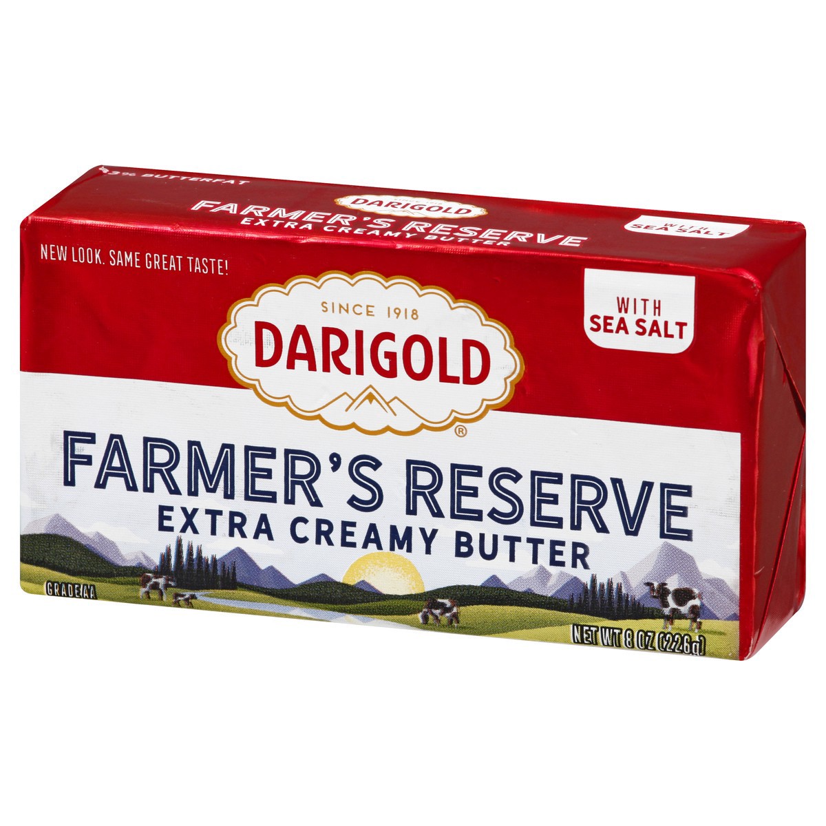 slide 3 of 9, Darigold Farmer's Reserve Extra Creamy With Sea Salt Butter 8 oz, 8 oz