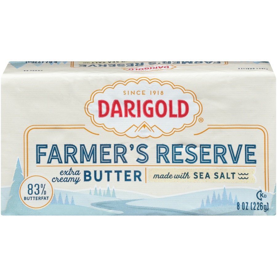 slide 1 of 9, Darigold Farmers Reserve Elgin Butter, 8 oz