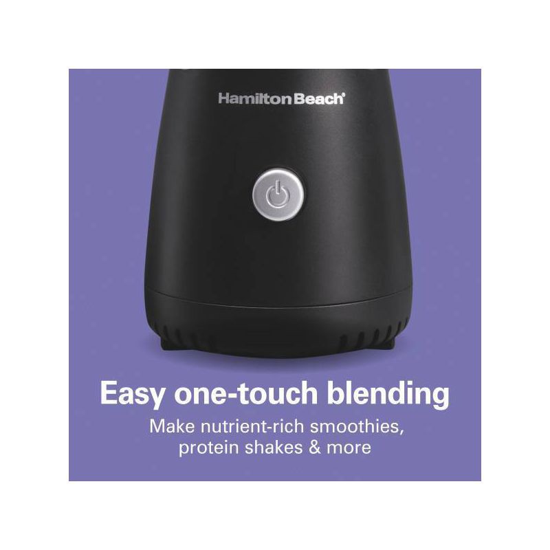 slide 6 of 7, Hamilton Beach One Speed Single-Serve Blender - Black, 1 ct