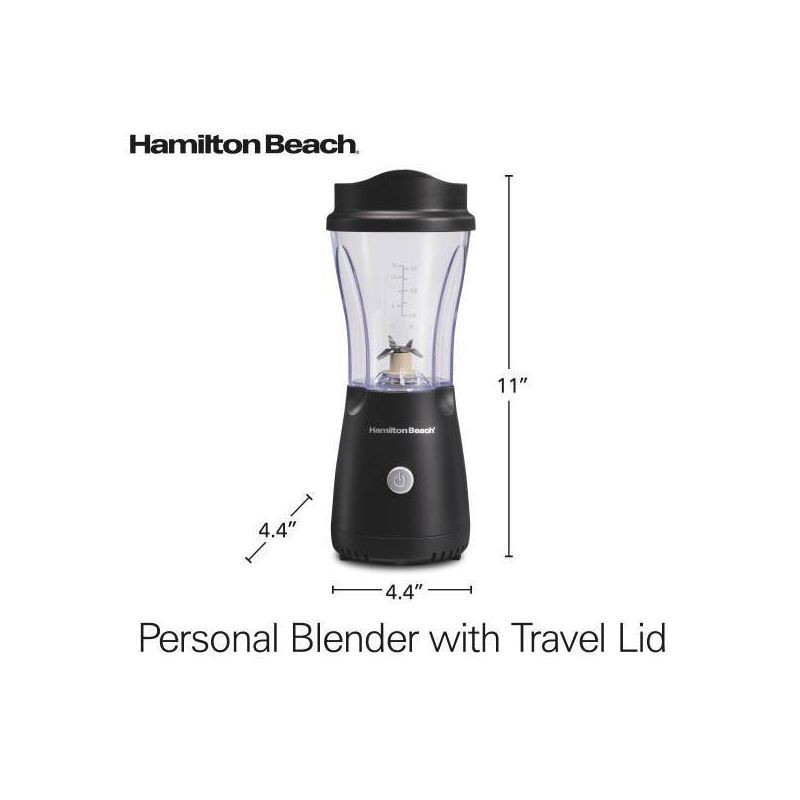 slide 7 of 7, Hamilton Beach One Speed Single-Serve Blender - Black, 1 ct