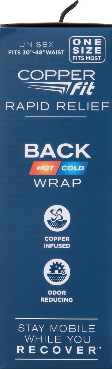 slide 10 of 13, Copper Fit Rapid Relief Back Wrap, One Size, One Size