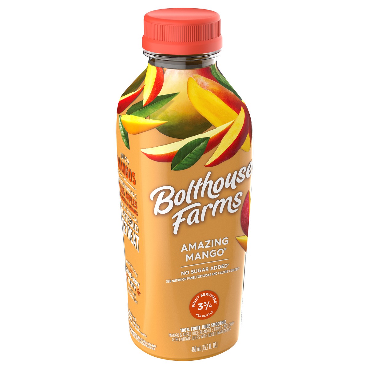 slide 3 of 13, Bolthouse Farms Fruit Juice Smoothie, Amazing Mango- 15.2 oz, 15.20 fl oz