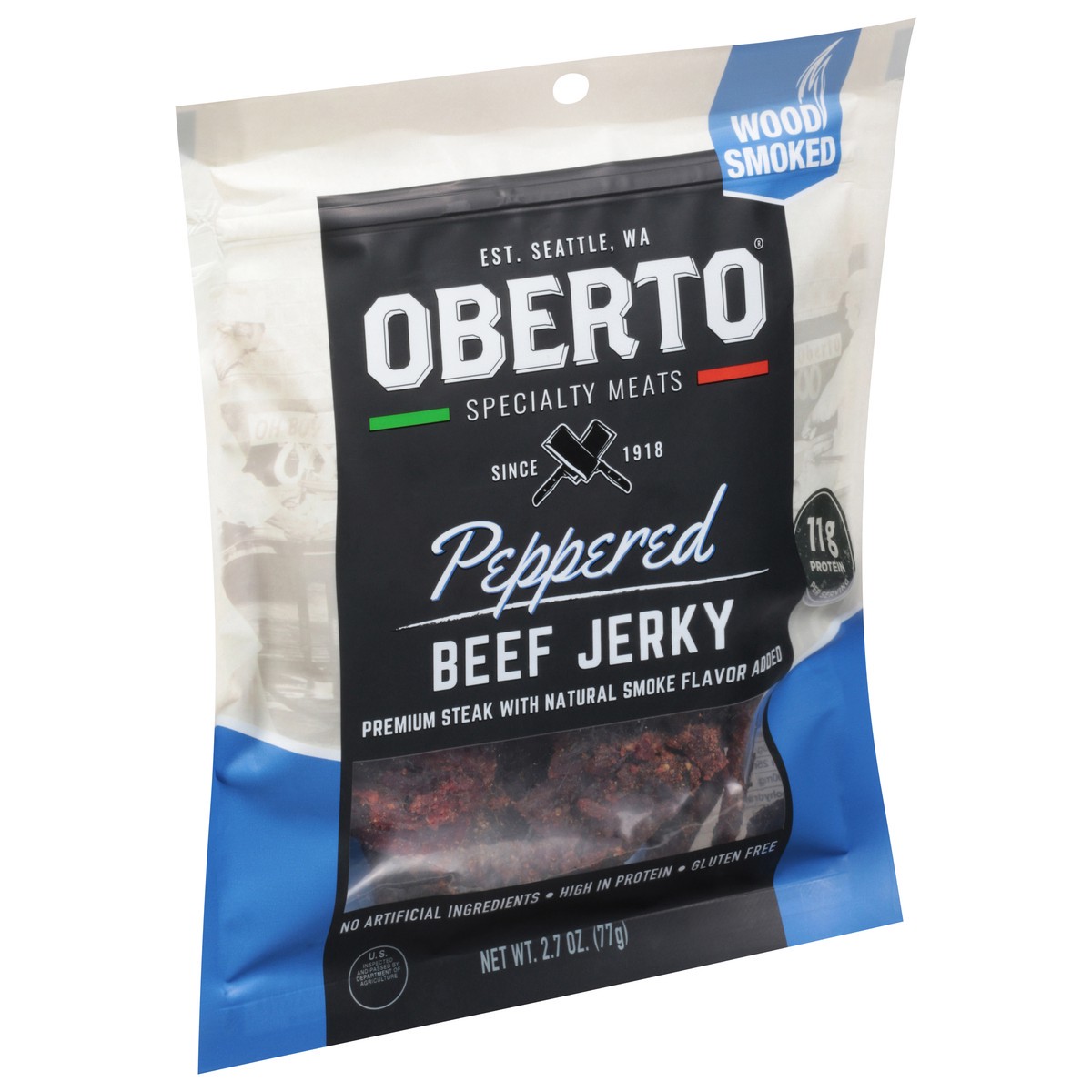 slide 2 of 9, Oberto Peppered Beef Jerky - 2.7 OZ, 2.7 oz