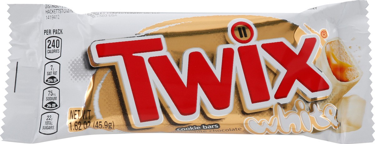 slide 4 of 9, TWIX White Chocolate Cookie Candy, 1.62 oz., 1.62 oz