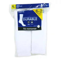 No Nonsense Men's Cushion Crew Socks