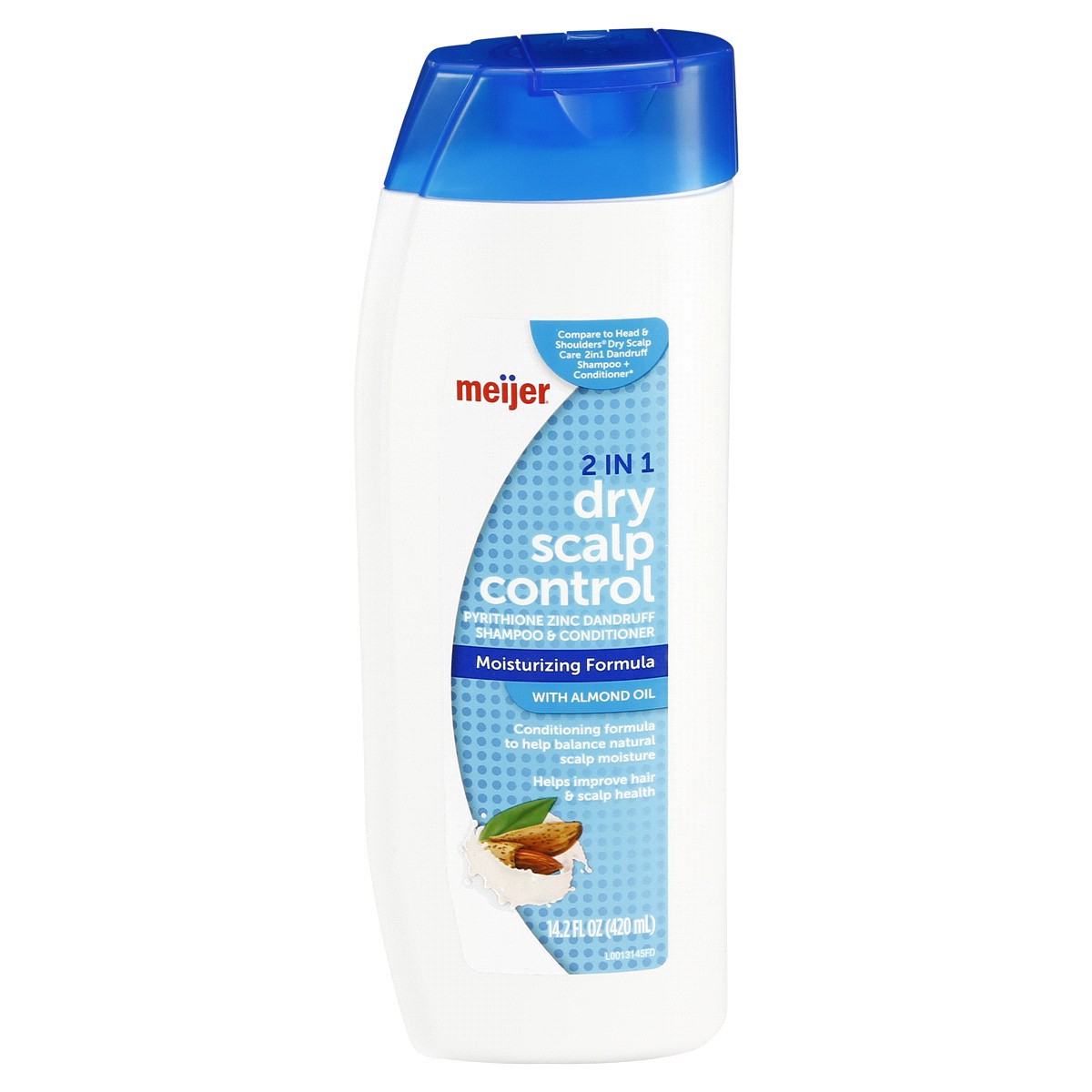 slide 1 of 5, Meijer 2-in-1 Dandruff Shampoo, Normal or Dry Hair, 14.2 oz