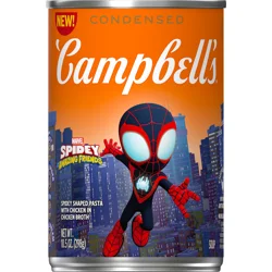 Campbell's Condensed Kids Soup, Marvel's Spidey and His Amazing Friends Shaped Pasta, 10.5 oz Can