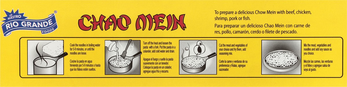 slide 4 of 9, Rio Grande Chow Mein Noodles with Soy Sauce 12 oz, 