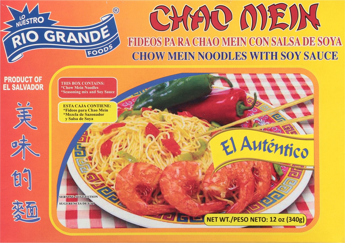 slide 5 of 9, Rio Grande Chow Mein Noodles with Soy Sauce 12 oz, 