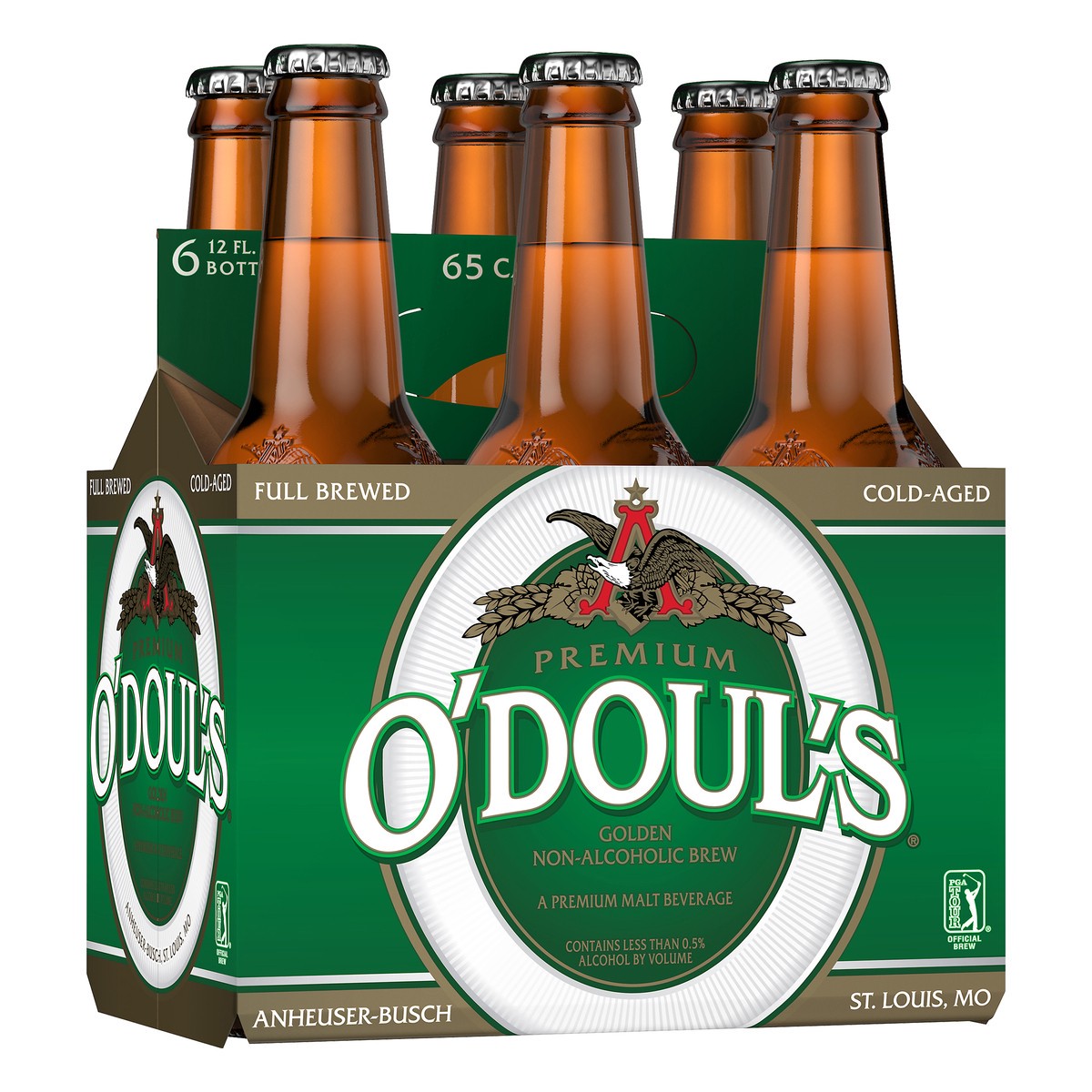 slide 2 of 9, ODouls O'Doul's Premium Golden Non-Alcoholic Beer, 6 Pack 12 FL OZ Bottles, 6 ct; 12 oz