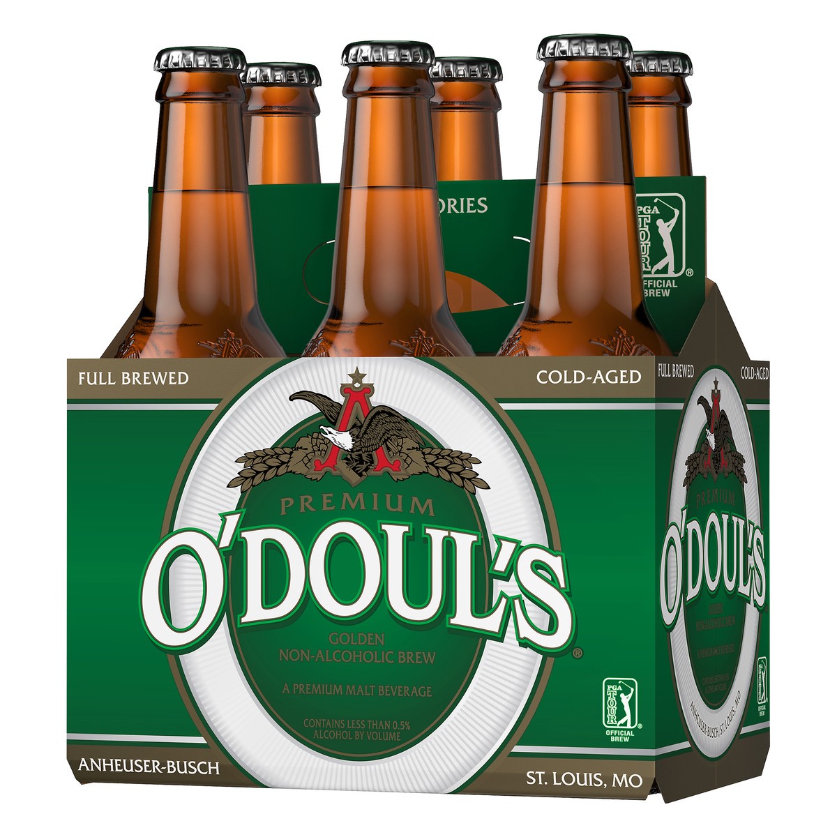 slide 3 of 9, ODouls O'Doul's Premium Golden Non-Alcoholic Beer, 6 Pack 12 FL OZ Bottles, 6 ct; 12 oz
