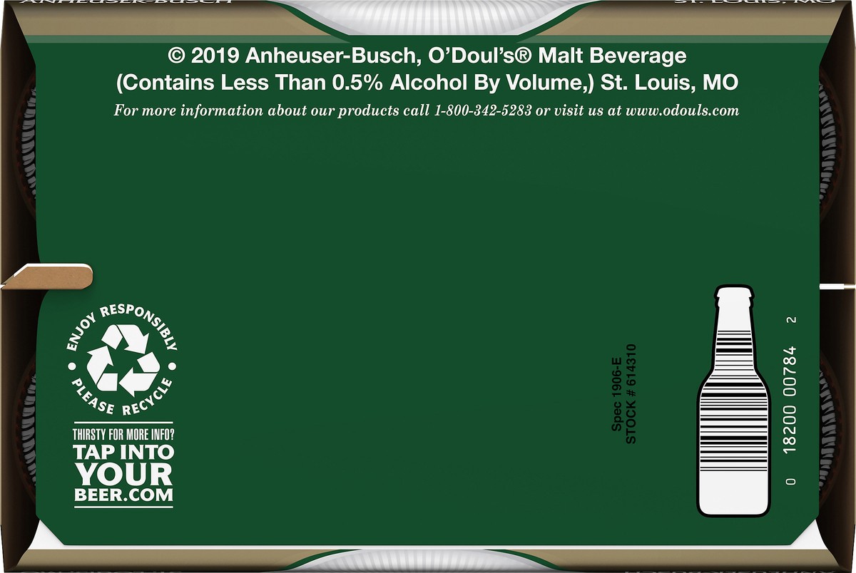 slide 4 of 9, ODouls O'Doul's Premium Golden Non-Alcoholic Beer, 6 Pack 12 FL OZ Bottles, 6 ct; 12 oz