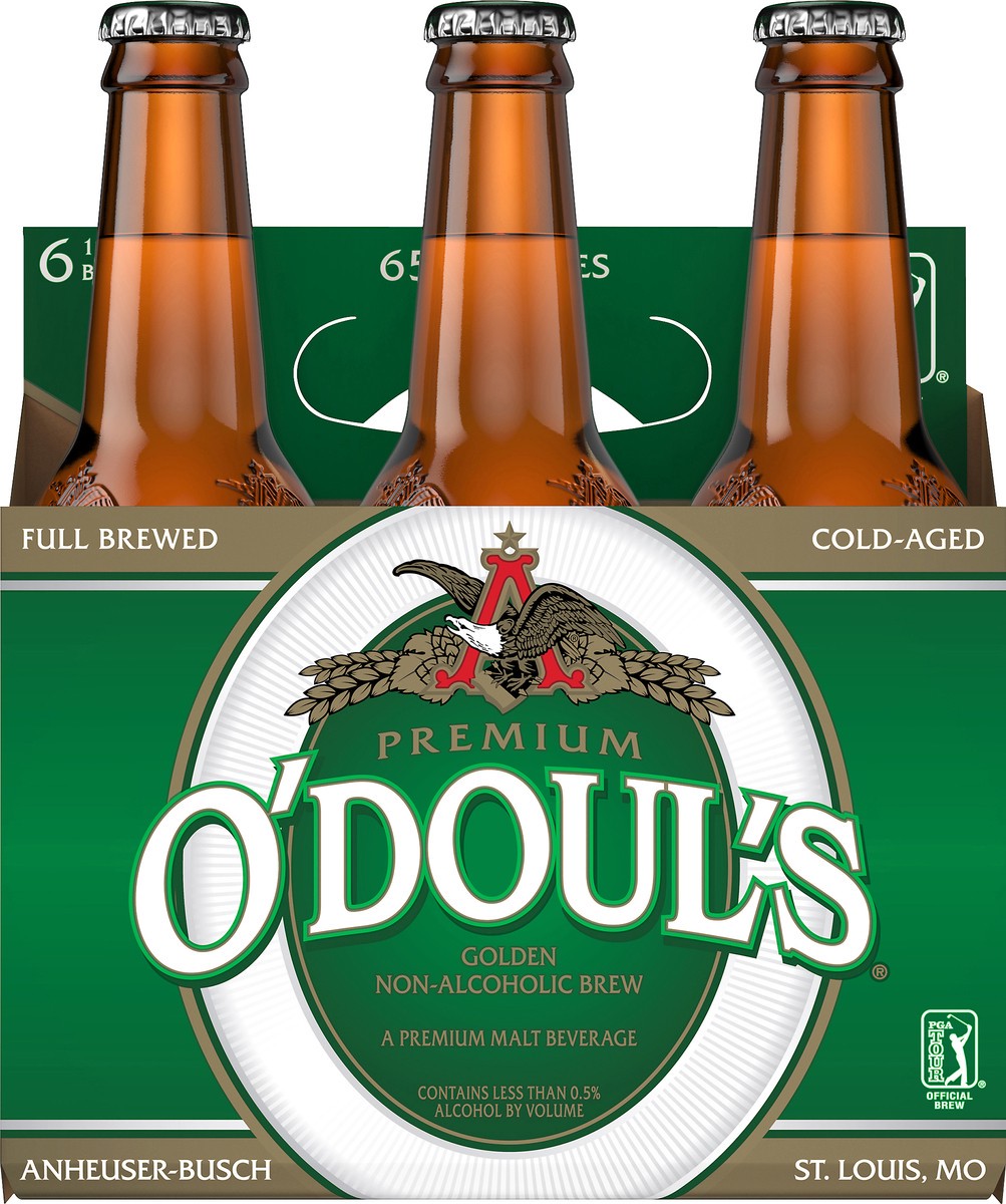 slide 6 of 9, ODouls O'Doul's Premium Golden Non-Alcoholic Beer, 6 Pack 12 FL OZ Bottles, 6 ct; 12 oz