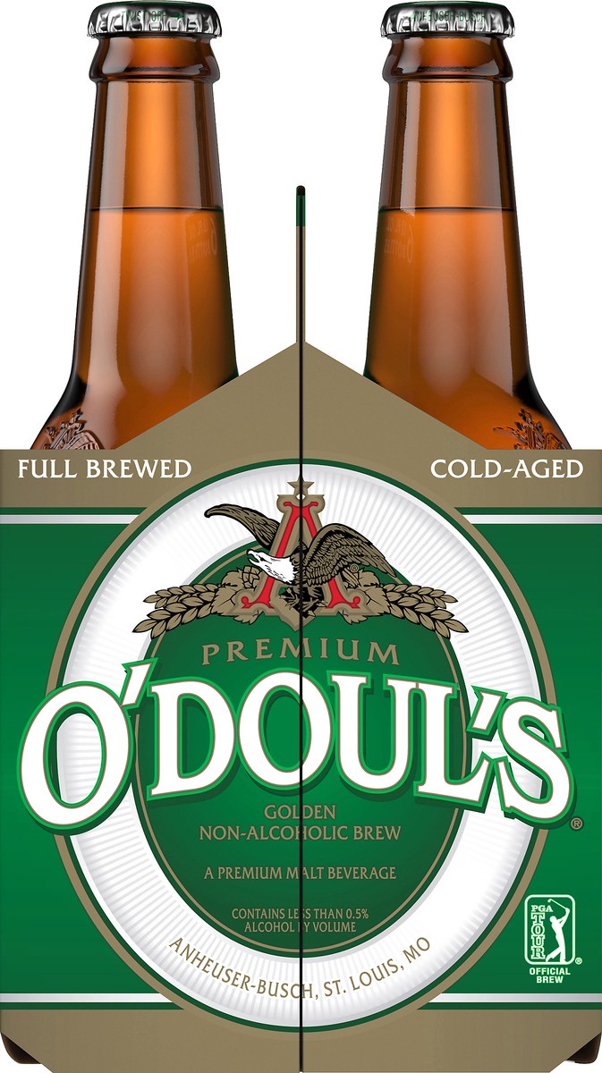 slide 7 of 9, ODouls O'Doul's Premium Golden Non-Alcoholic Beer, 6 Pack 12 FL OZ Bottles, 6 ct; 12 oz