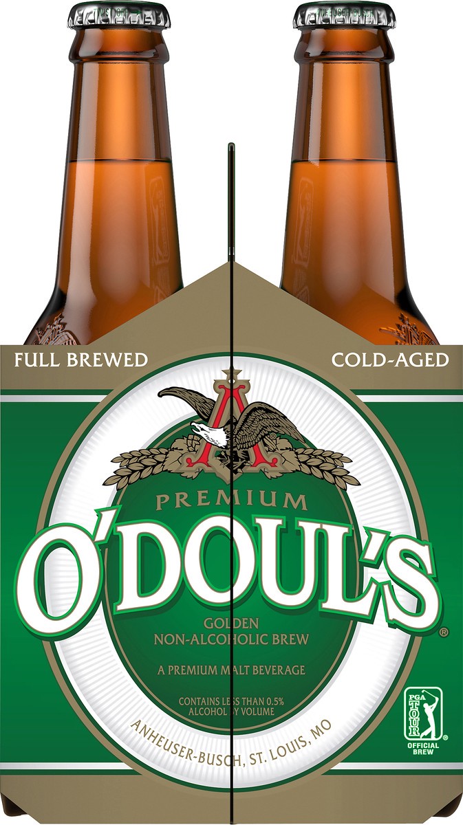 slide 8 of 9, ODouls O'Doul's Premium Golden Non-Alcoholic Beer, 6 Pack 12 FL OZ Bottles, 6 ct; 12 oz