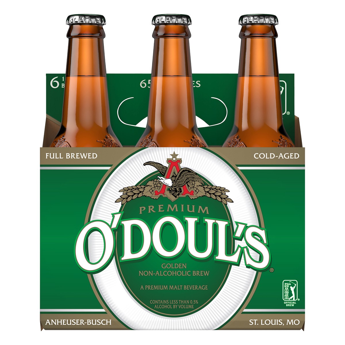 slide 1 of 9, ODouls O'Doul's Premium Golden Non-Alcoholic Beer, 6 Pack 12 FL OZ Bottles, 6 ct; 12 oz
