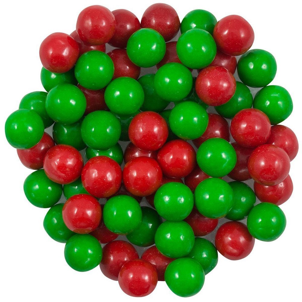 slide 3 of 3, Dubble Bubble Fruit Flavor Gum Balls Christmas Carton, 4 oz